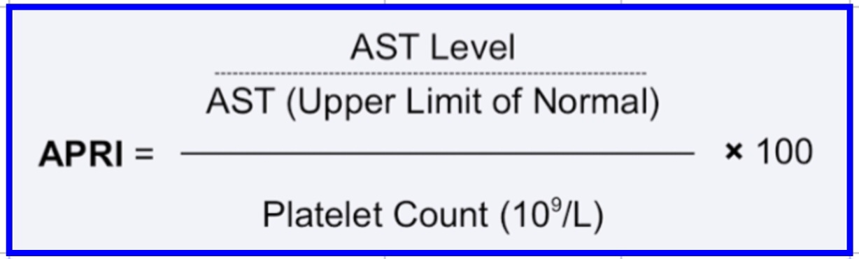 APRI Score (AST to Platelet Ratio Index) - Oncogalaxy for Doctors